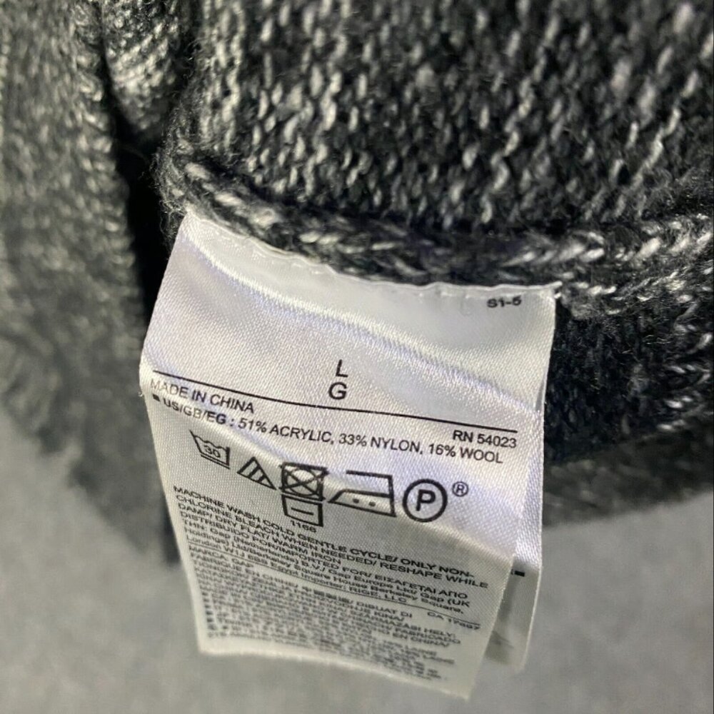 Gap Sweater Women's Large Knit Gray Pullover Acrylic Wool Blend Adults L - Picture 6 of 9
